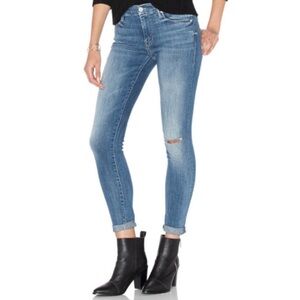MOTHER DENIMHigh Waisted Looker High Five Knee Hole Skinny Jeans Size 27